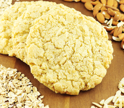 california cookies oatmeal almond cookie vegan